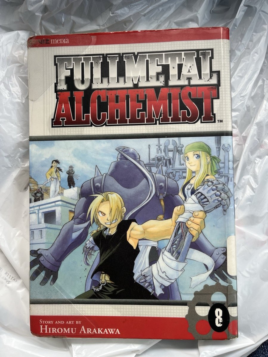 Fullmetal Alchemist Manga Inglese Viz Media Vol. 8 copie biblioteca Hiromu Arakawa