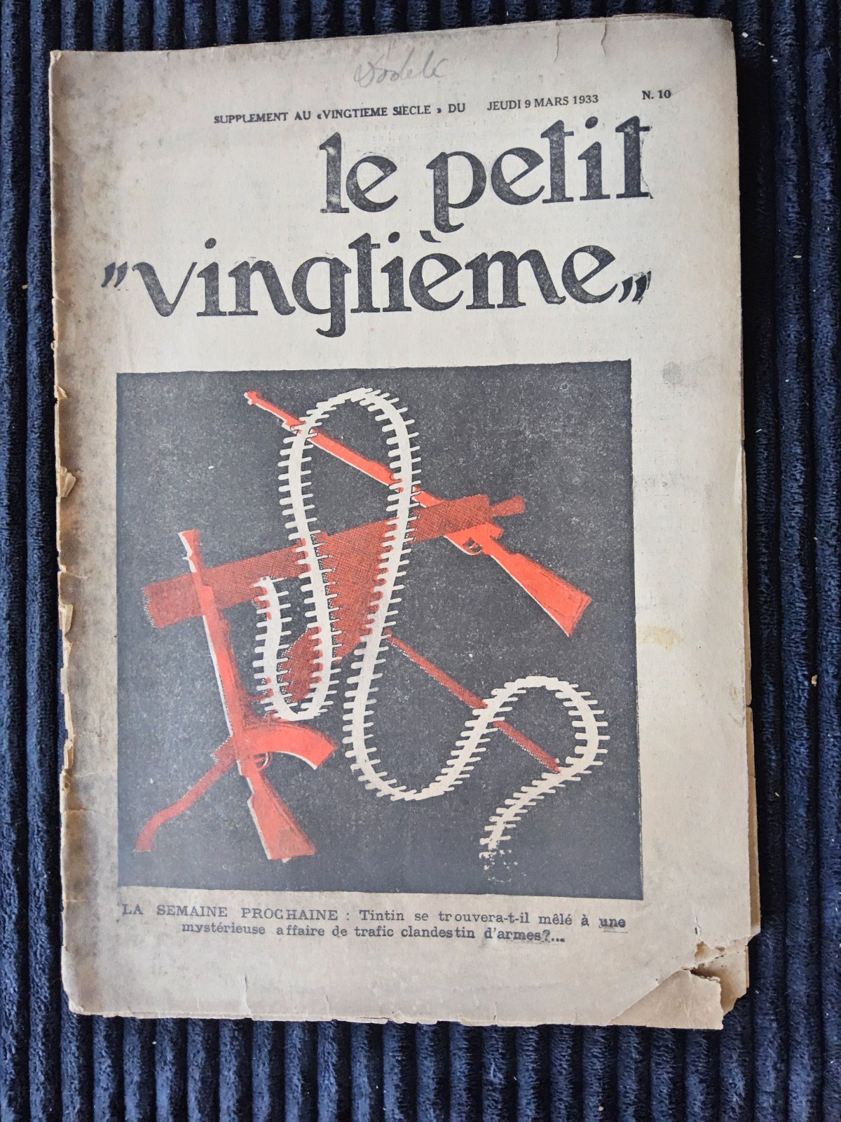 Tintin - Petit Vingtième - Numéro 10 de 1933
