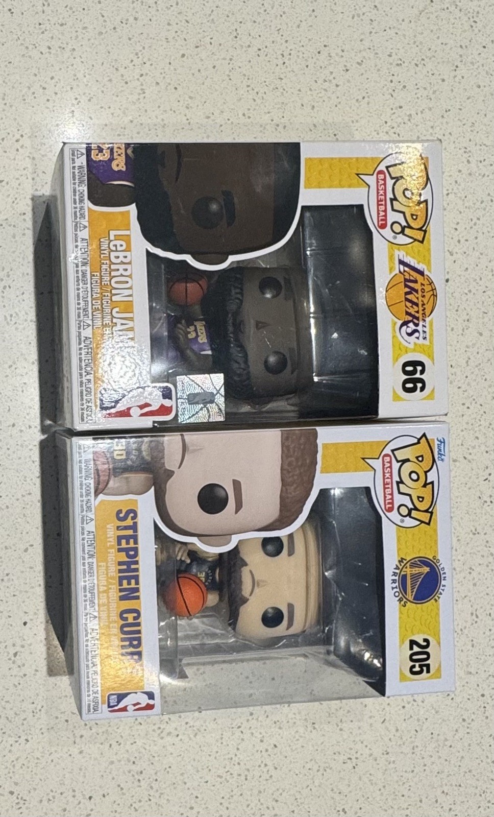 Funko Pop Lebron James e Stephen Curry