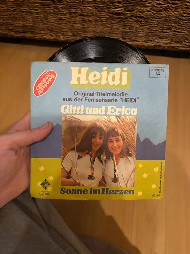 7" Vinyl Single Gitti und Erica - Heidi (Telefunken)