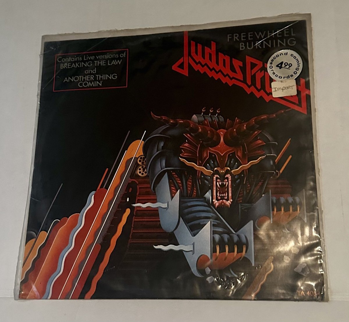 Vintage '83 Judas Priest Freewheel Burning RARE Import 12" Vinyl Single Original