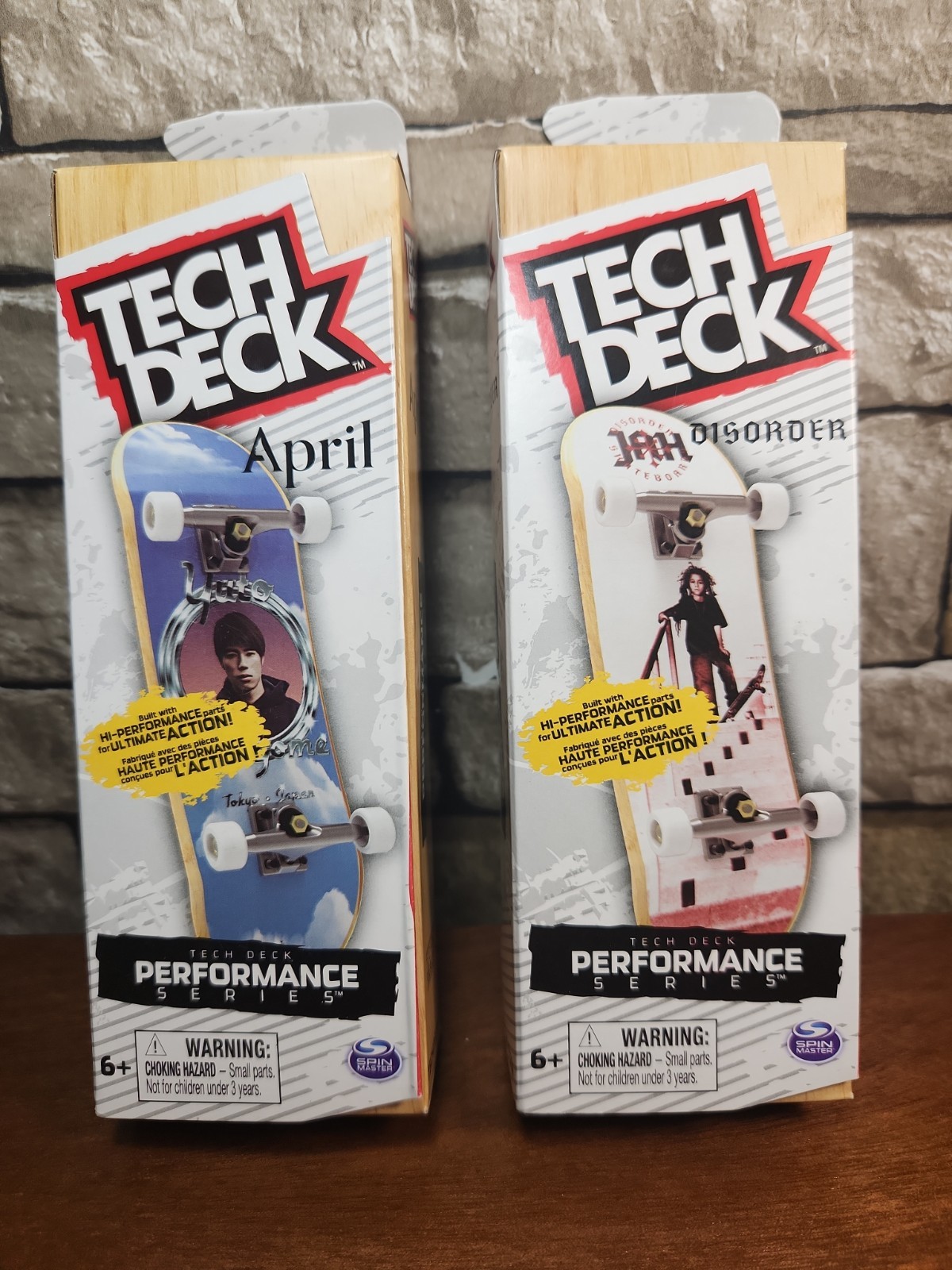 Tech Deck Lotto di 2 Tastiera Legno Serie Performance Aprile e Disordine NUOVE!