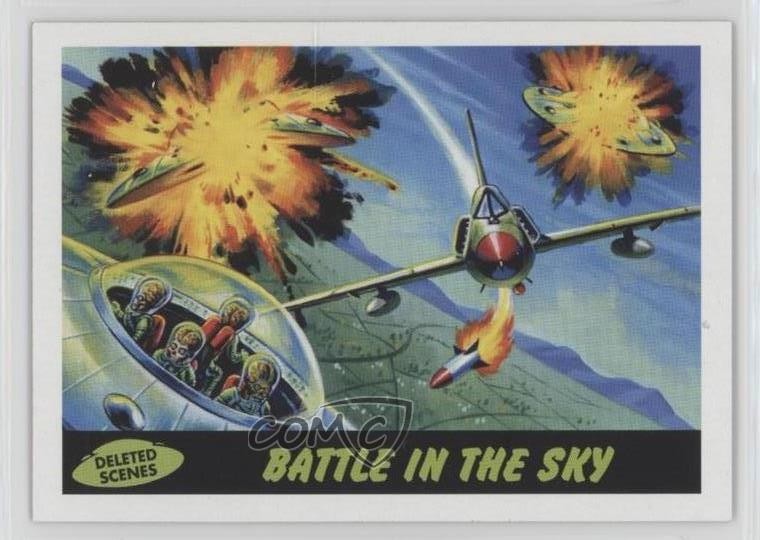 2012 Topps Heritage Mars Attacks! Deleted Scenes Battle in the Sky #6 0y3