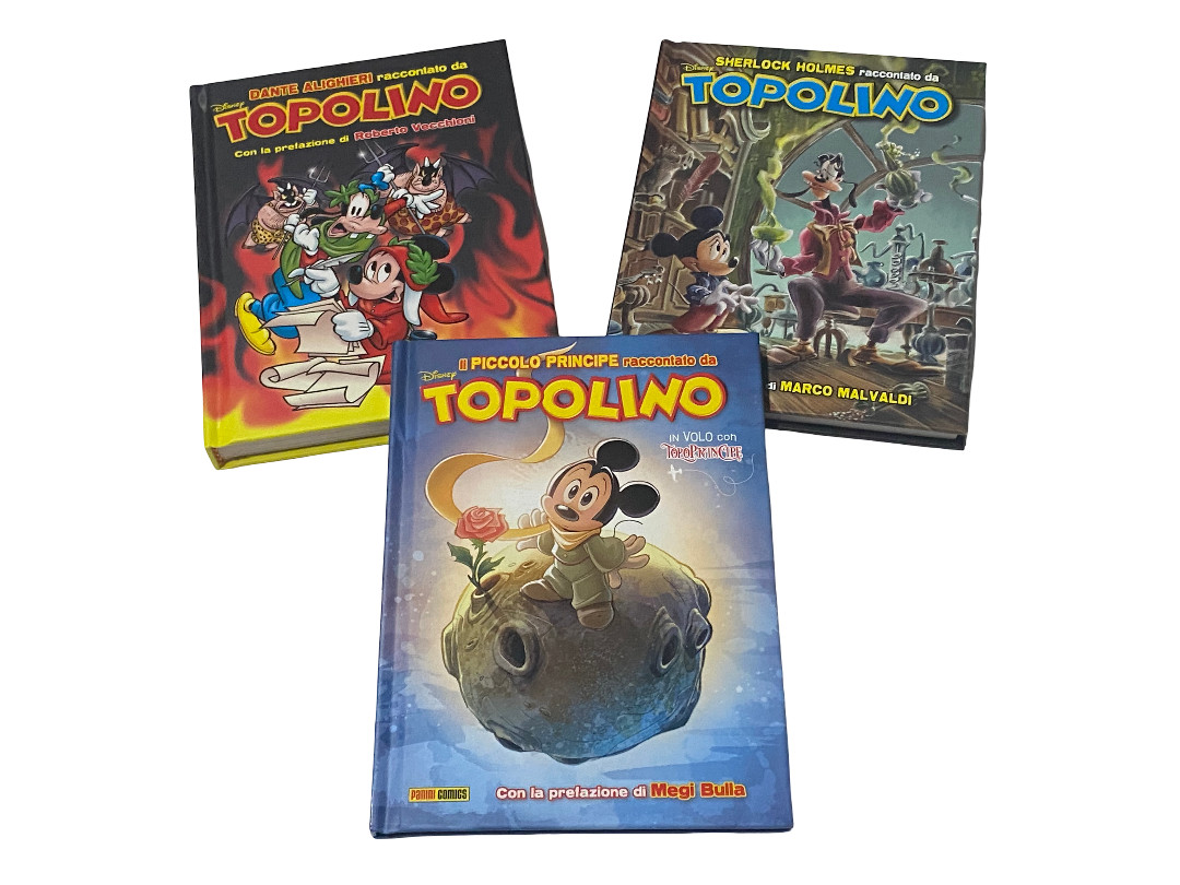 TOPOLINO BUNDLE LETTERATURA / 3 Volumi Cartonati NUOVI
