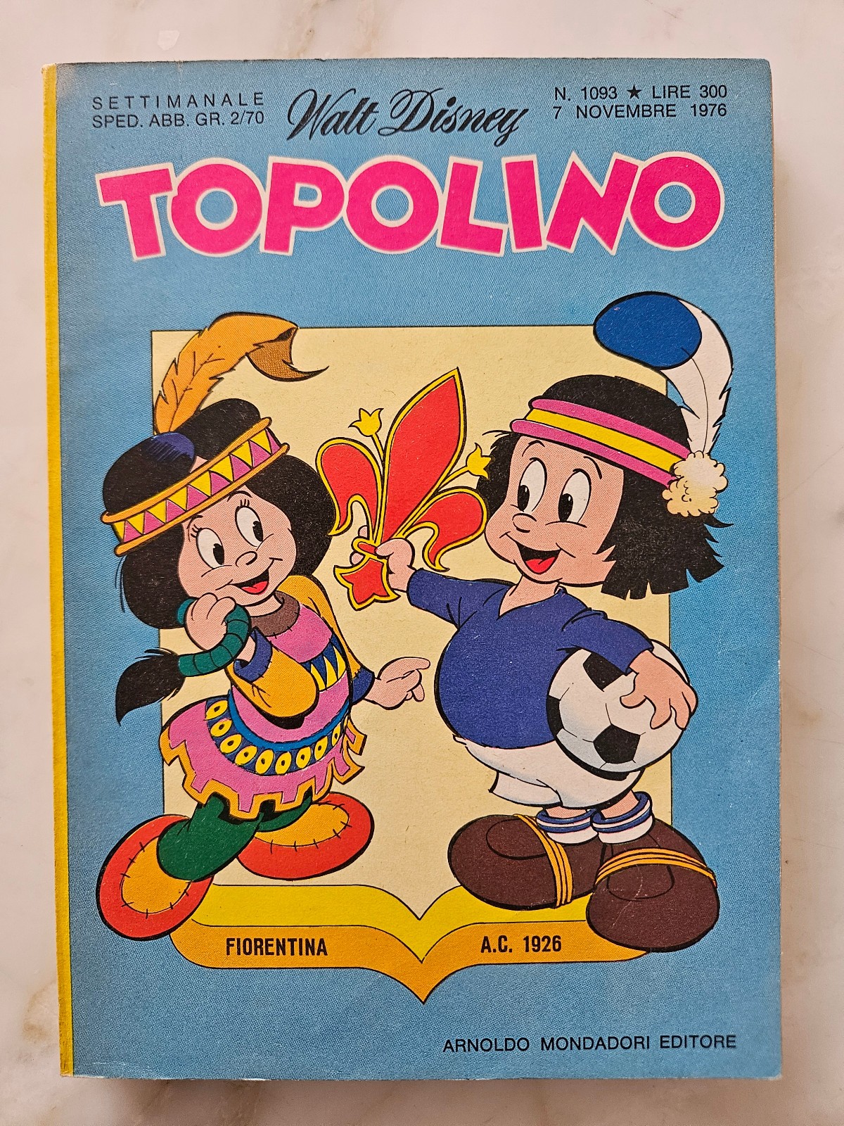 Topolino libretto n.  1093 - 1976 -ottimo/edicola  SI punti cartoline e inserto