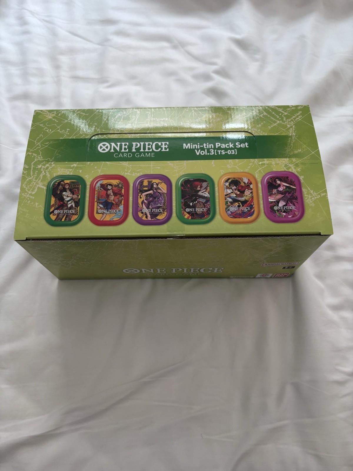 Bandai One Piece JCC Mini-tin Pack Set Vol.3 TS-03 boîte x12