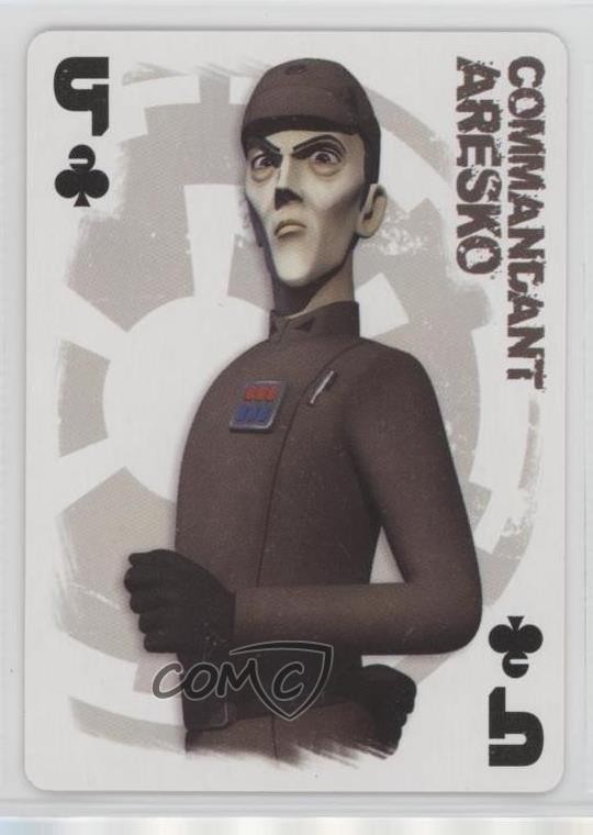Carte da gioco Cartamundi Star Wars Rebels 2015 comandante Aresko #9C 0kb5