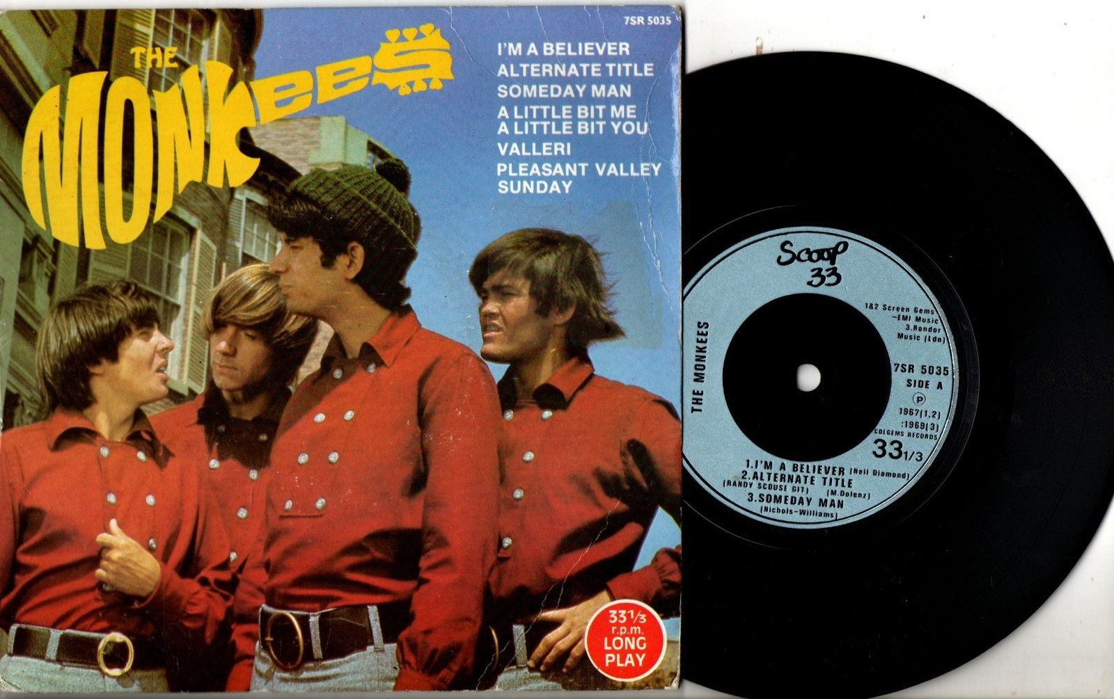 Monkees (The) - 6 Tracks - 33rpm:UK Scoop 33