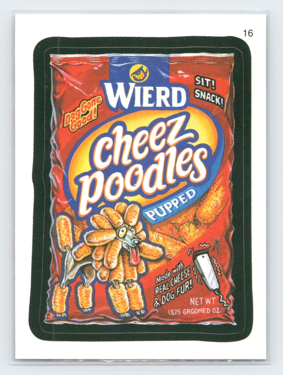 Topps Wacky Packages 2006 tutti nuovi barboncini formaggio serie 4 #16