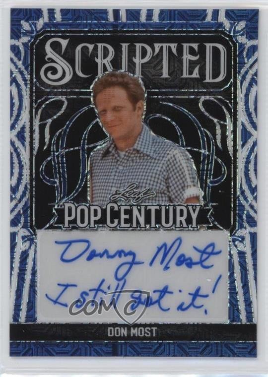 2024 Leaf Metal Pop Century Scripted Dark Blue Mojo 1/1 Don Most Auto 05bt