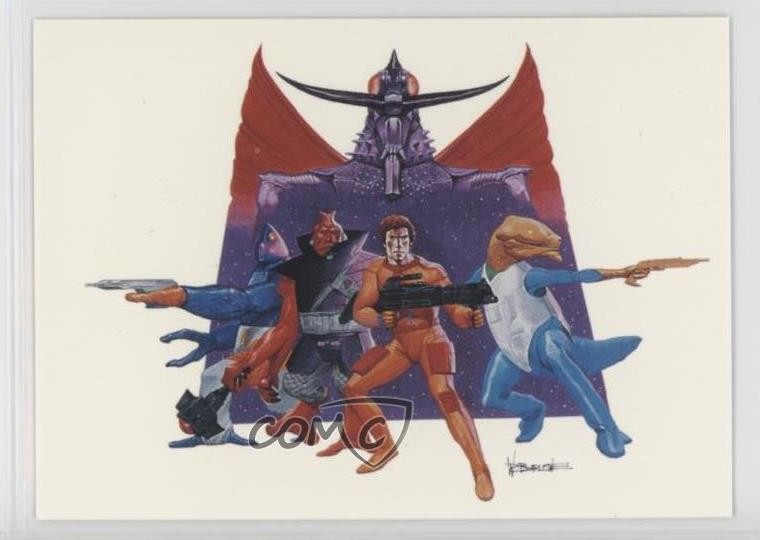 1994 Comic Images Il mondo alieno di Wayne Barlowe Powerlords' Emblem #77 1p6