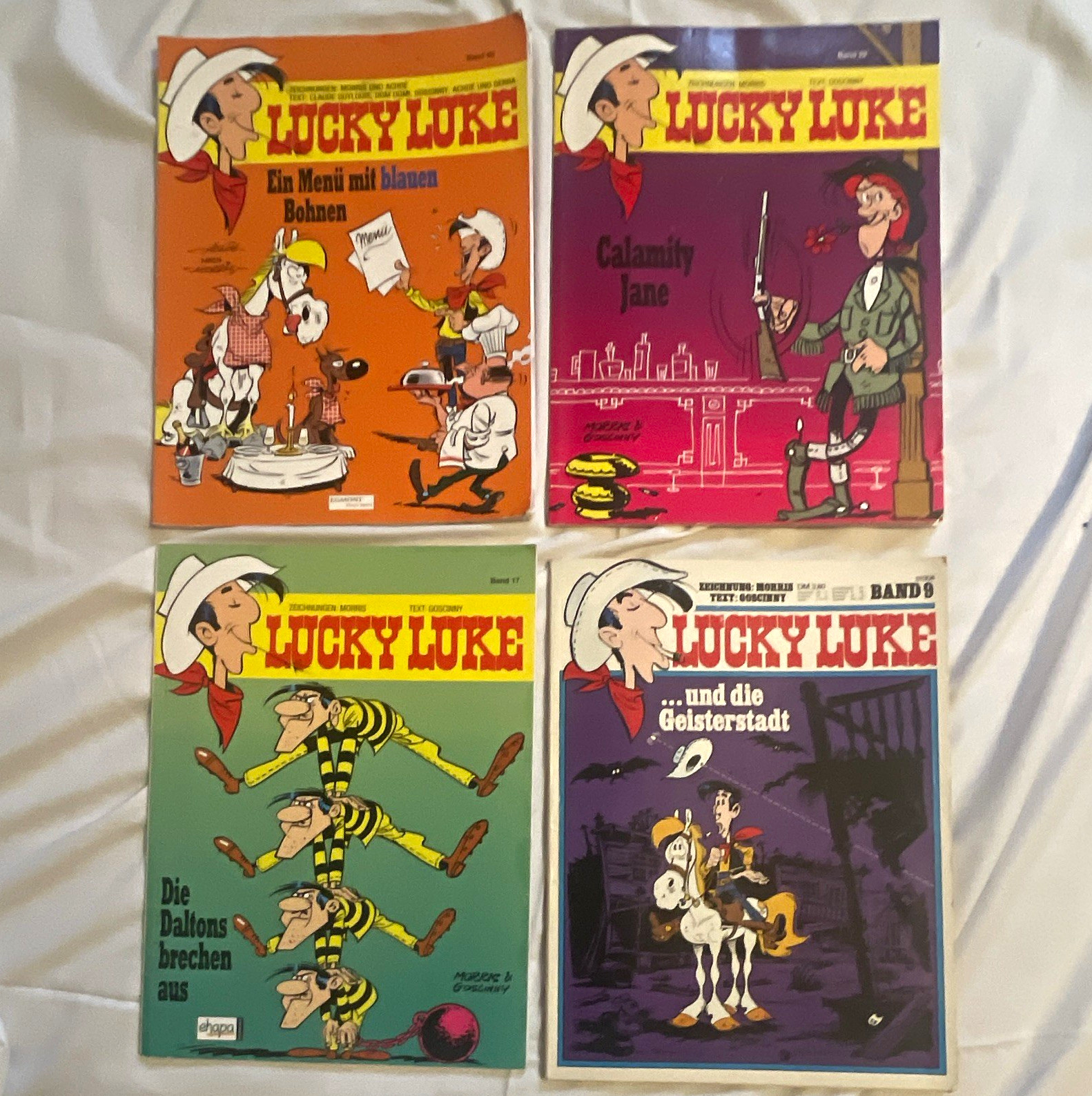 Egmont Lucky Luke German Colour Album Comic Lot of 4 Morris & René Goscinny