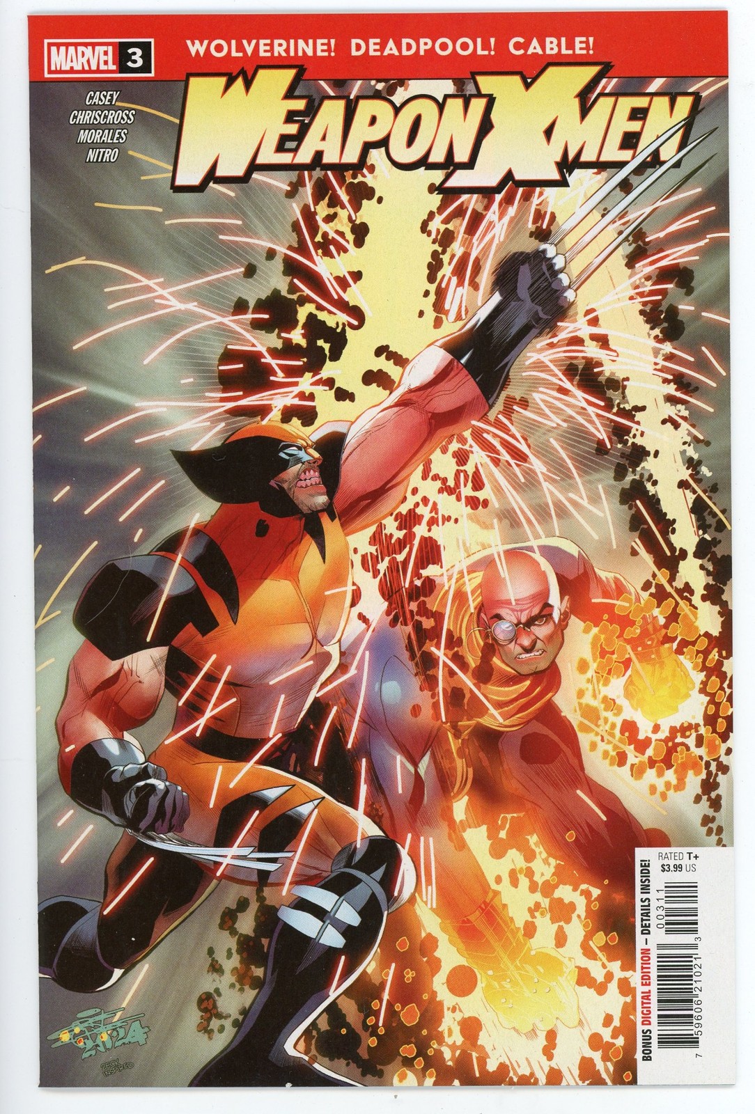 Marvel Comics Weapon X-Men #3 Wolverine Deadpool Cable 2024