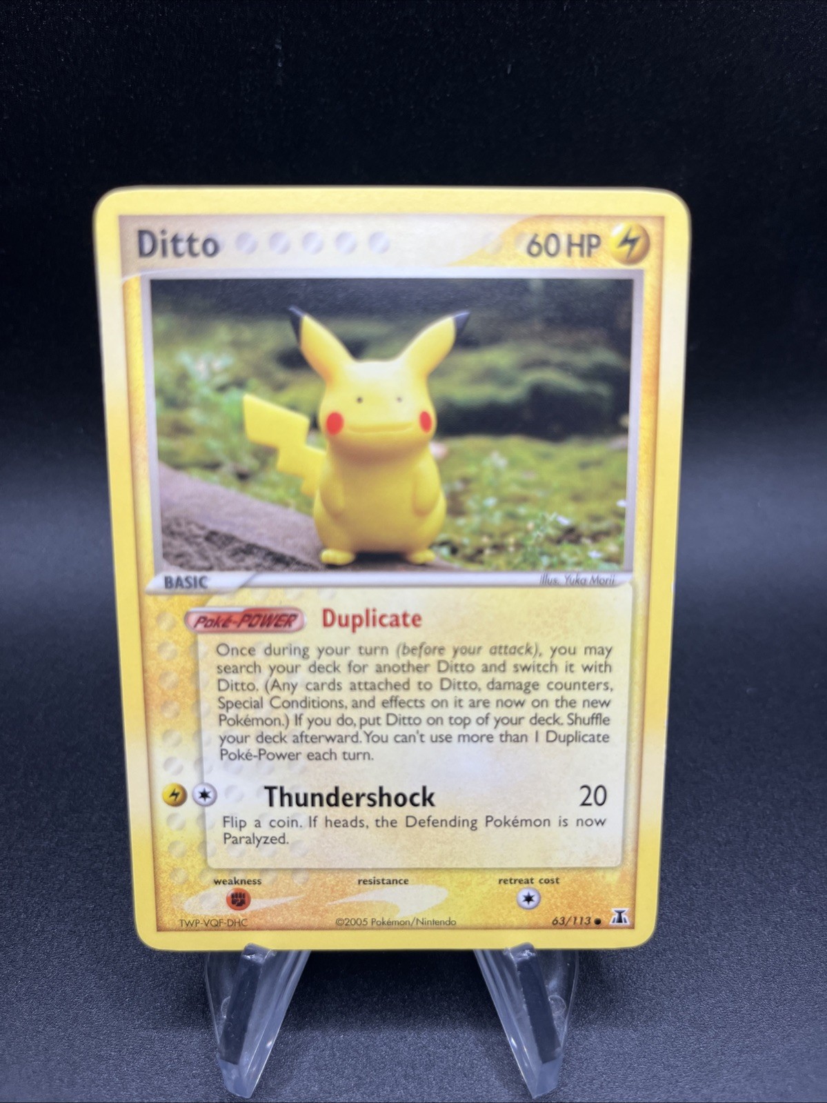 Pokemon TCG Ditto (Pikachu) 63/113 EX Delta Species 2005 Inglese Regolare - LP/MP
