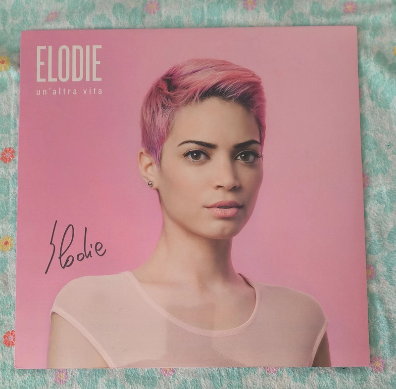 Elodie Un'altra vita 2016 LP Album Vinile Rosa Autografato New Sigillato Signed