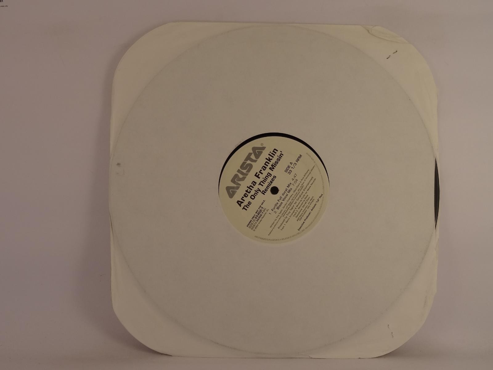 ARETHA FRANKLIN THE ONLY THING MISSIN' (2 DISC) (39) 6 Track Promo 12" Single in