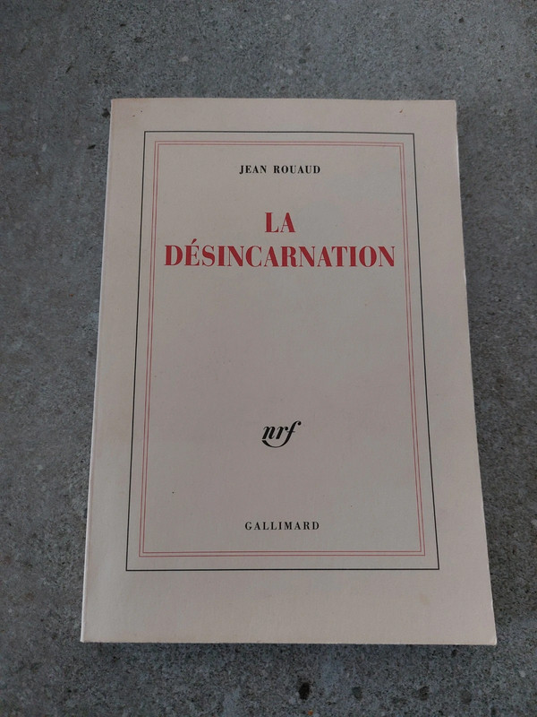 Rouaud La désincarnation