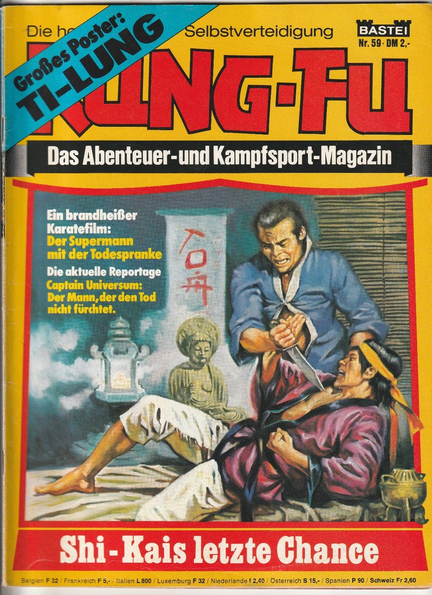 ✪ KUNG-FU #59 Shi-Kais ultima possibilità + poster, Bastei 1978 COMICHEFT Z1/1-