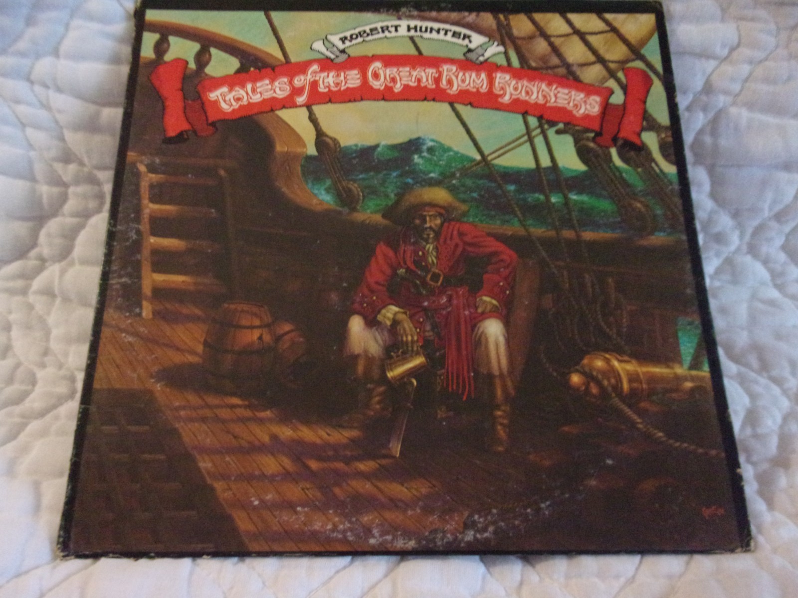 ROBERT HUNTER TALES OF THE GREAT RUM RUNNERS LP GRATEFUL DEAD 1974 ROUND RECORDS