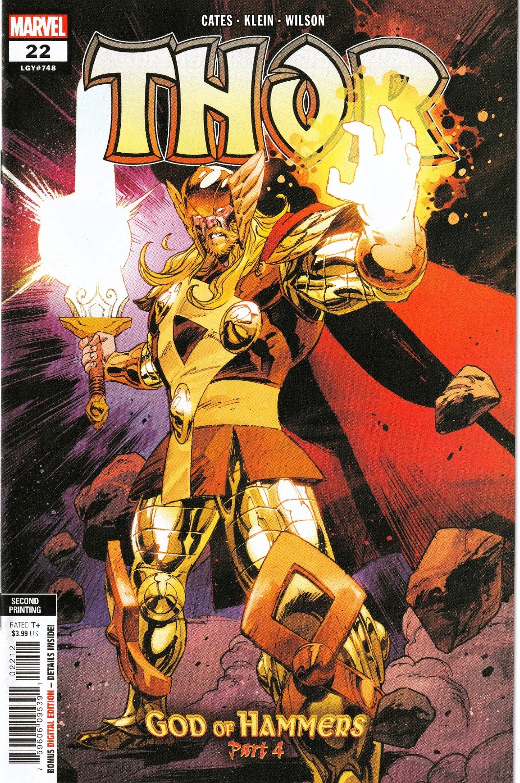THOR #22 (2020) DONNY CATES/NICKKLEIN ~ NICK KLEIN SECONDA VARIANTE stampa ~ NON LETTO NM