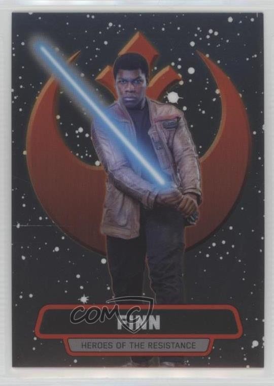2016 Topps Star Wars: The Force Awakens Chrome Heroes of Resistance Finn #1 0z5