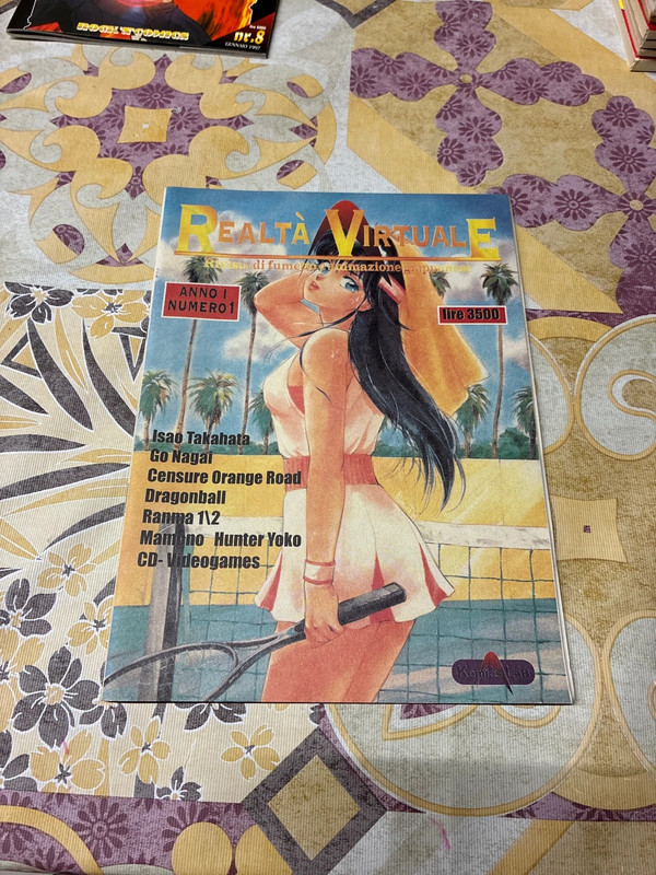 Realtà Virtuale n. 1 Rivista fum. animazione Giapponese GoNagai Dragon Ball 1991