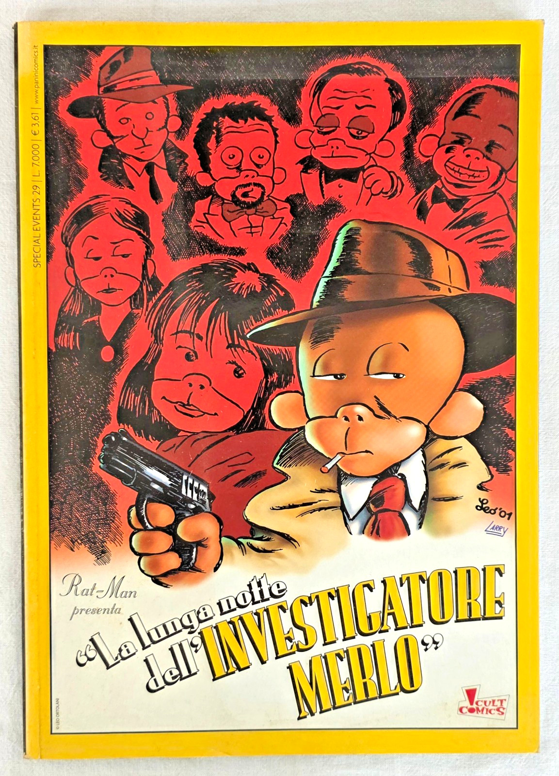 LA LUNGA NOTTE DELL'INVESTIGATORE MERLO (LEO ORTOLANI) 2001 CULT COMICS