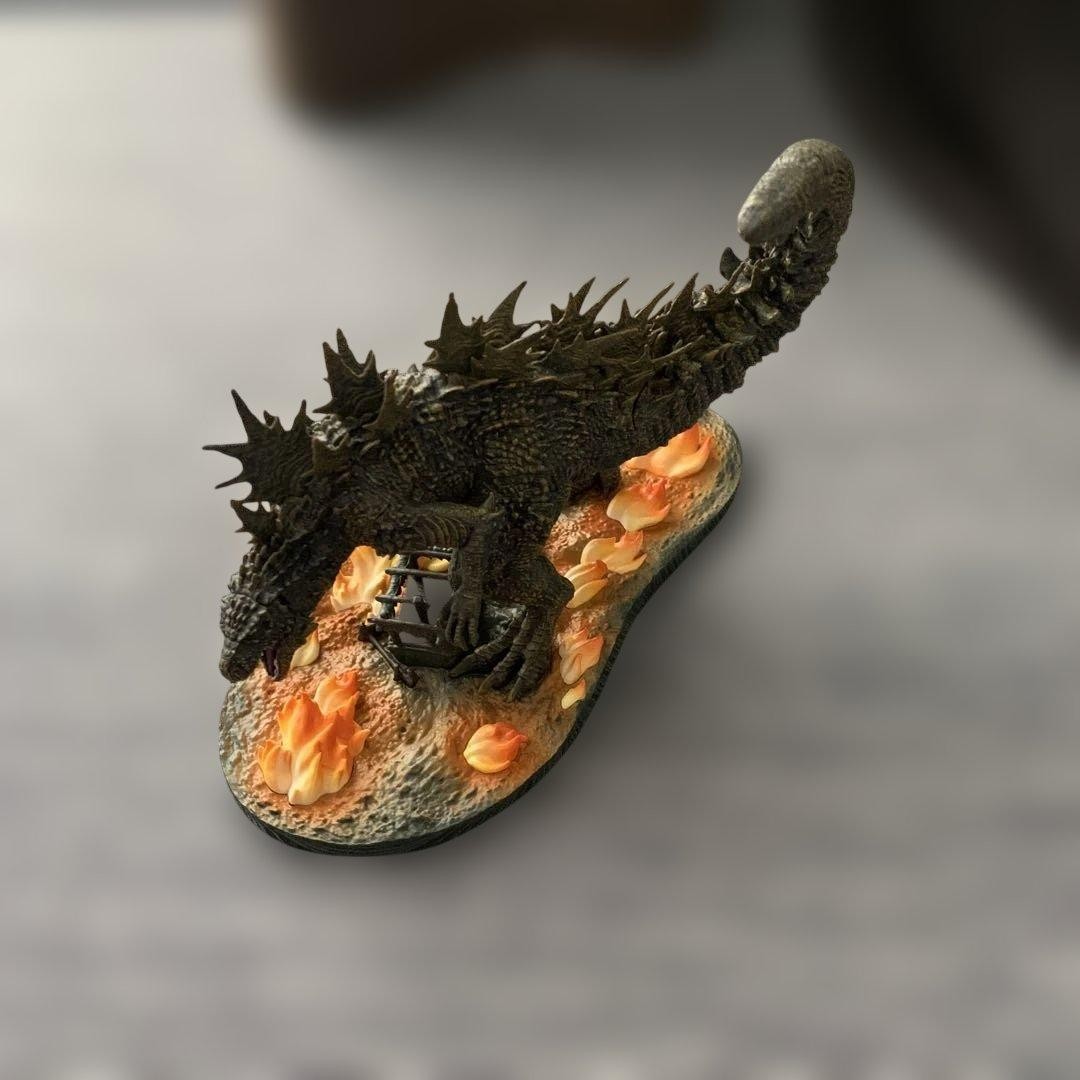 Figurina Godzilla con base diorama 13a