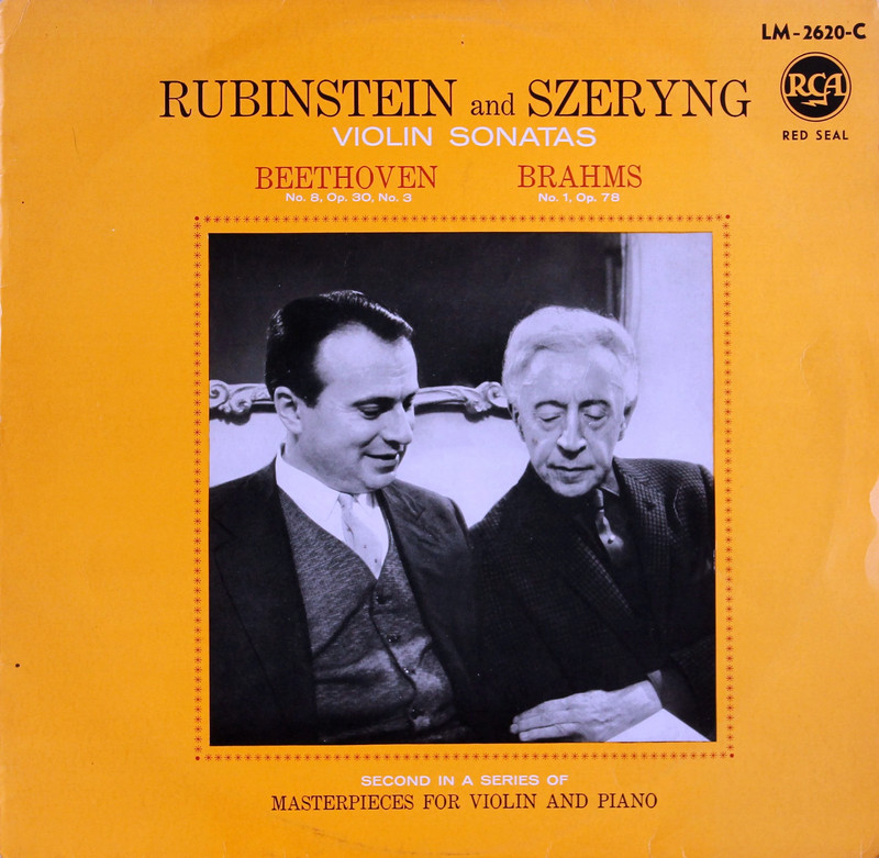 Beethoven / Brahms - vioolsonates - Rubinstein / Szeryng