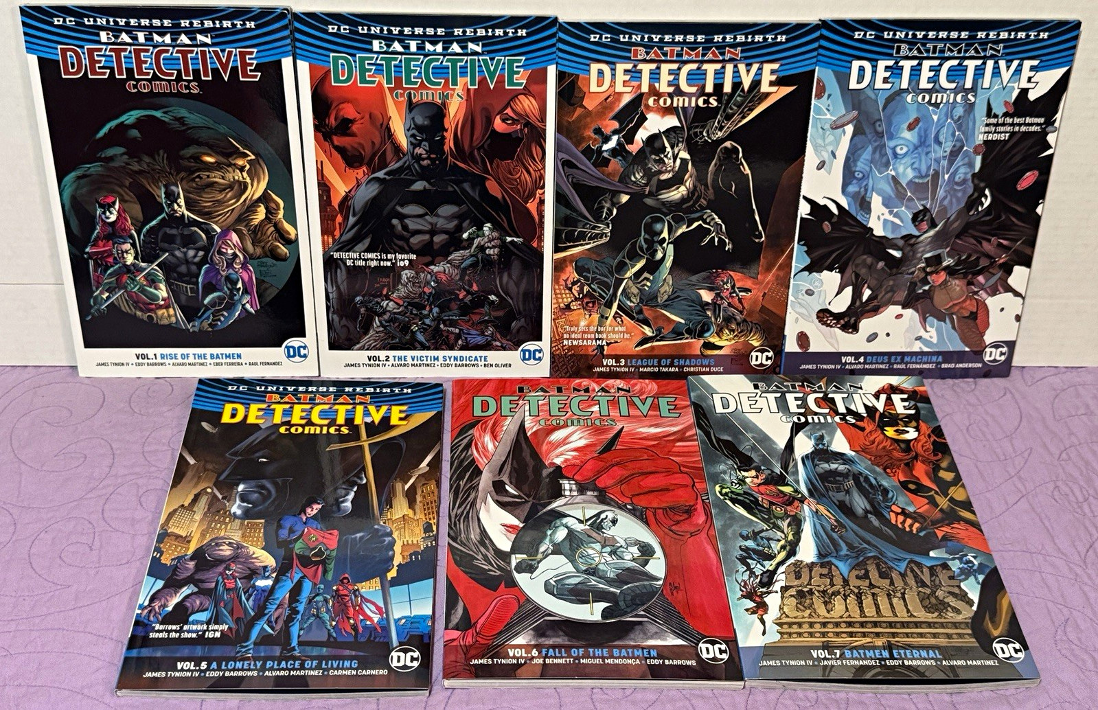 Batman Detective Comics Ascesa Caduta di Batman Tomasi Set di 7 libri TPB