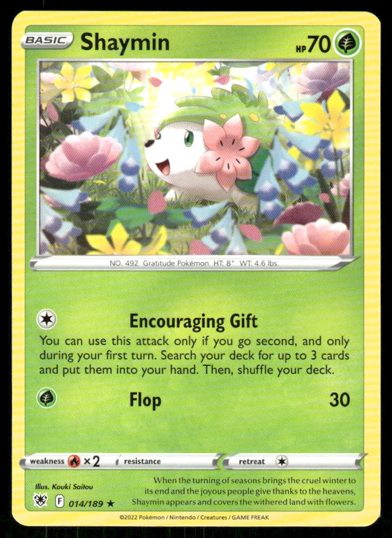Pokemon Shaymin Radianza Astrale 014/189 R quasi nuovo/m