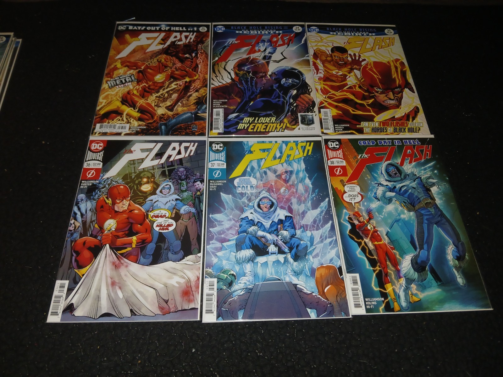 The Flash DC Comics Rebirth Issues 33-38 Cold Day In Hell + Metal Tie In