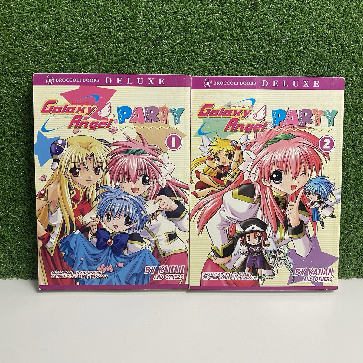 Galaxy Angel Party Kanan Broccoli Books Deluxe Volume 1-2 Anime Manga Book Set