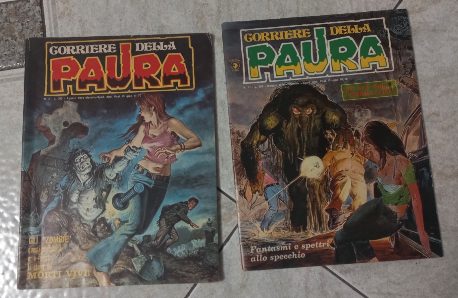 2 CORRIERE DELLA PAURA (Corno, 1974/75) nn. 3 e 12