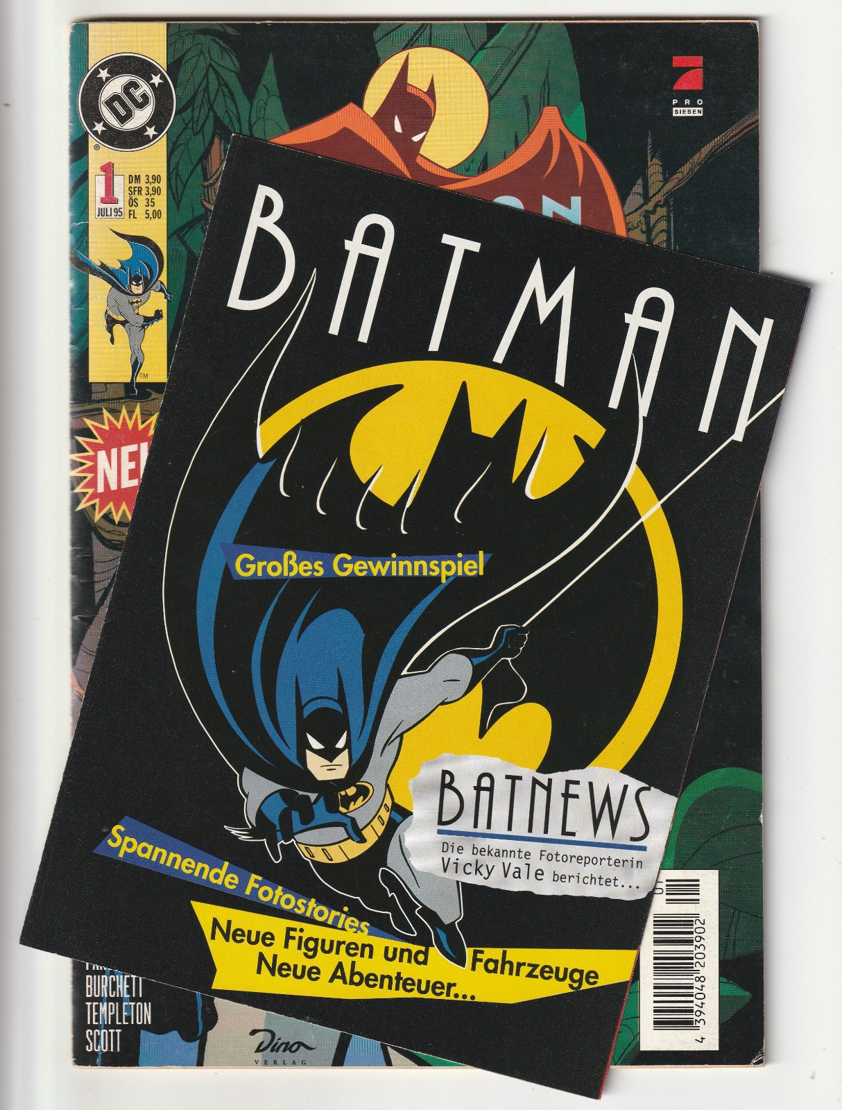✪ BATMAN ADVENTURES #1 + Batnews Werbung, Dino/DC Comics 1995 COMICHEFT TOP Z1