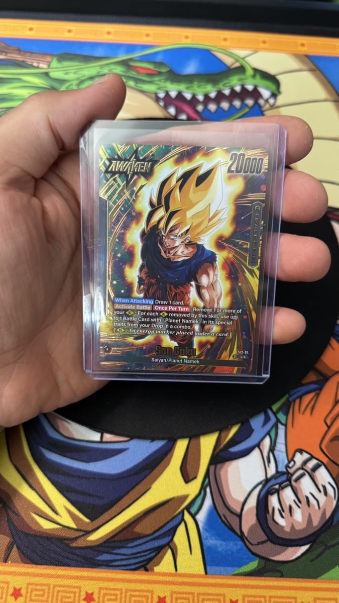 DBS Super Fusion Son Goku Gold L Alt Art FS12-01 
