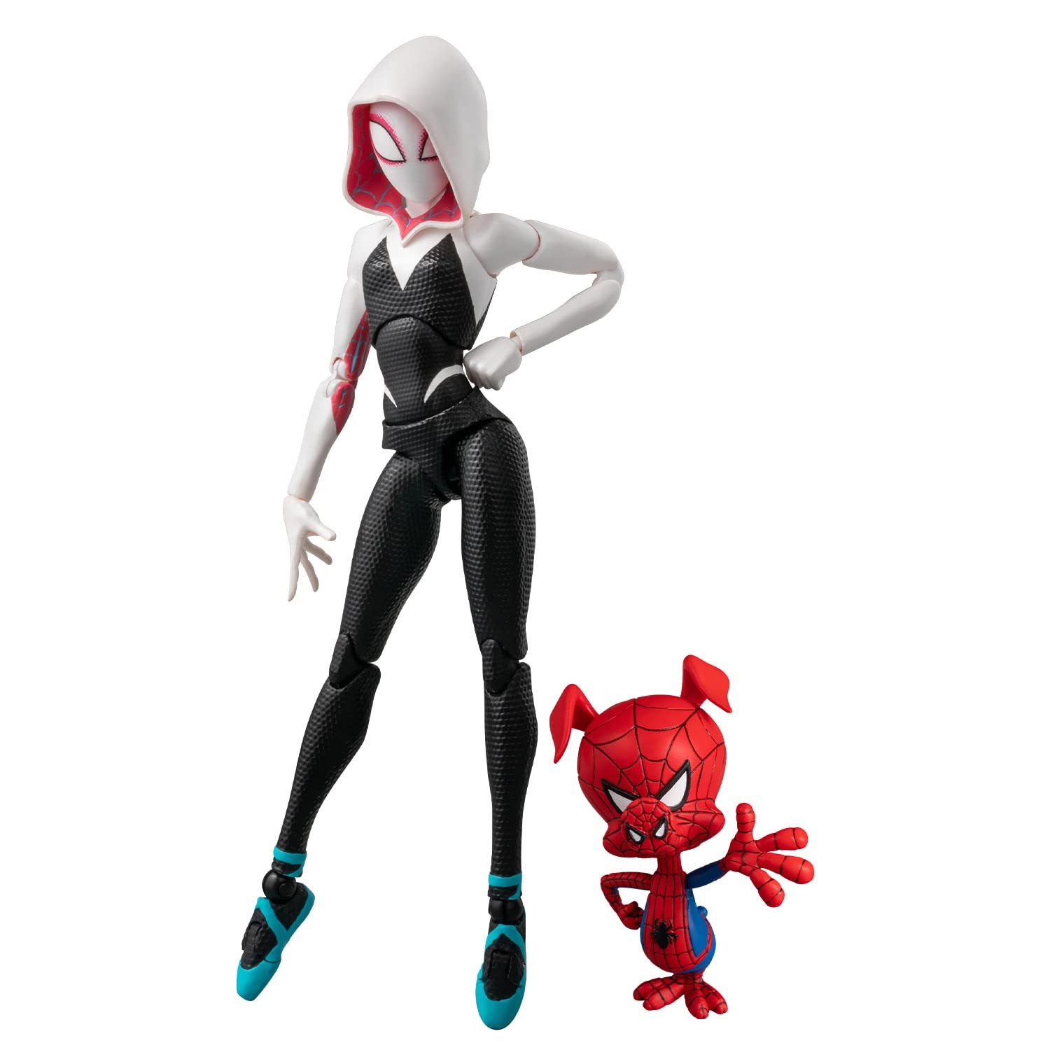 Spider-Man Spider-Verse SV Action Spider-Gwen&Spider-Ham Action Figure Sentinel