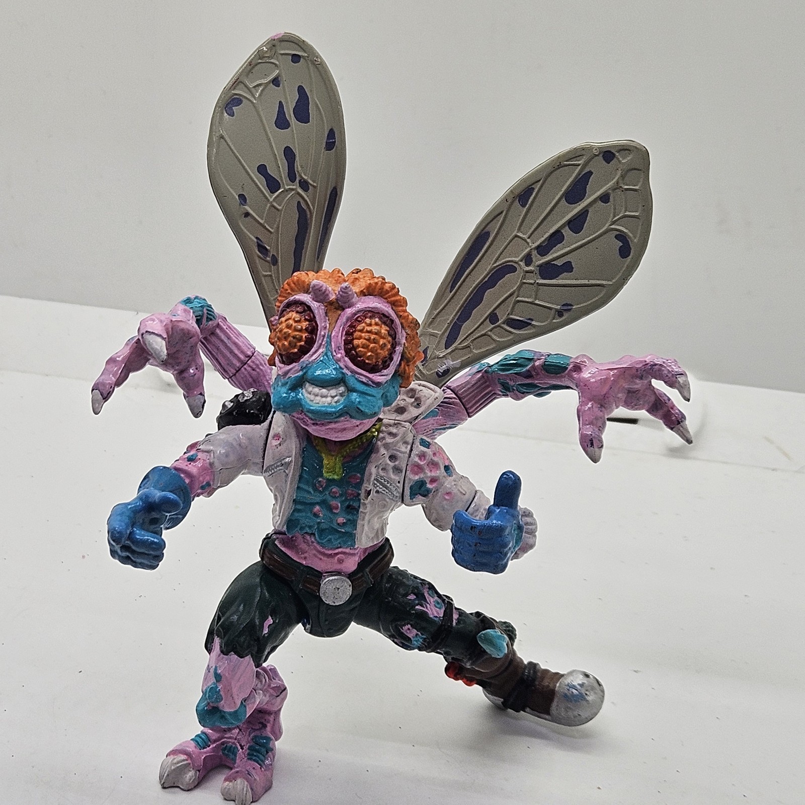 Personalizzato Vintage 1989 TMNT Baxter Stockman Fly Guy Figura Mutant Ninja Turtles