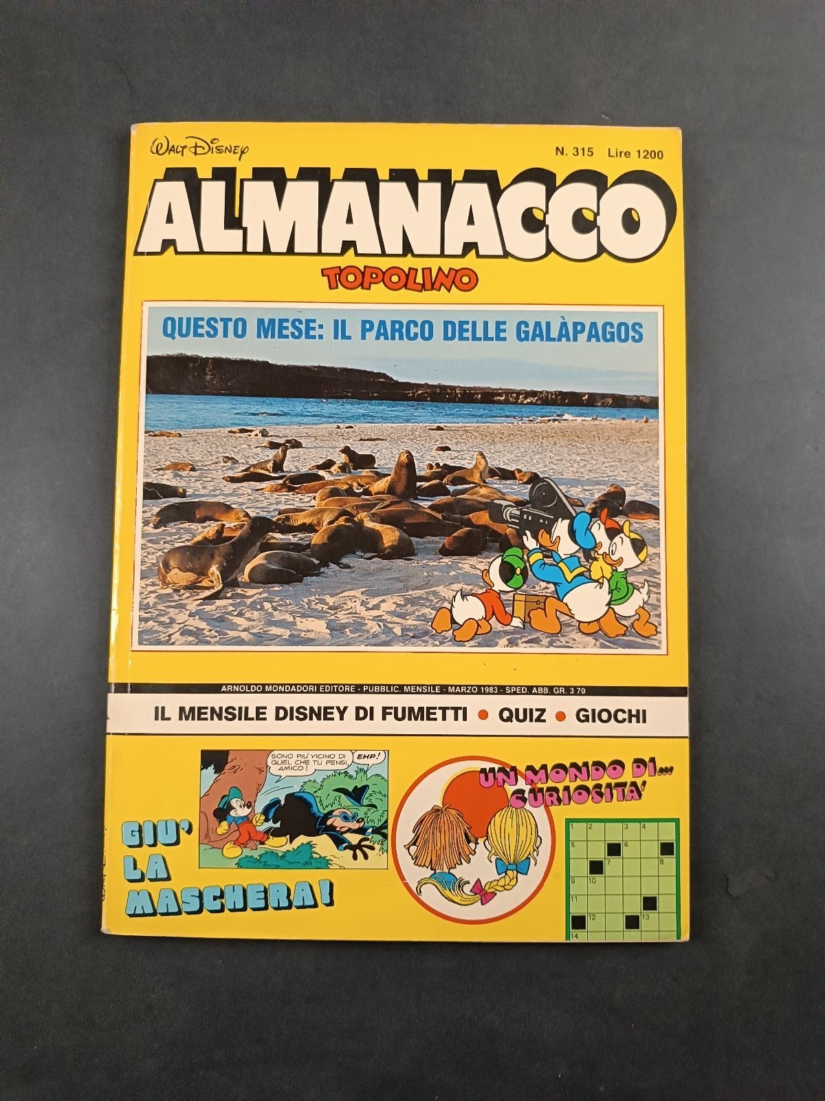 Fumetto Almanacco Topolino n.315 Marzo 1983 Mondadori Disney