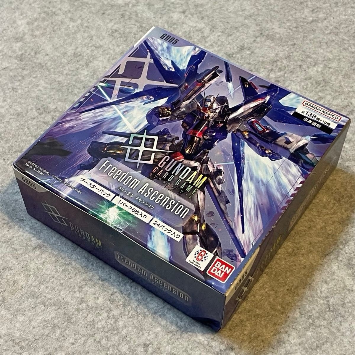 GUNDAM CARD GAME Freedom Ascension GD05 Booster BOX Giapponese TCG Sigillato NUOVO