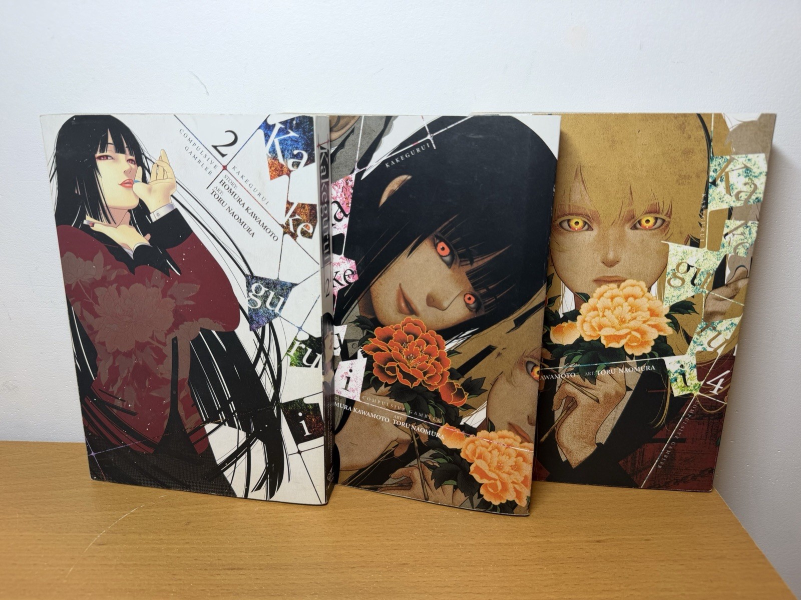 Kakegurui Compulsive Gambler Manga Lotto di 3 (2, 3, 4) Volumi Inglese
