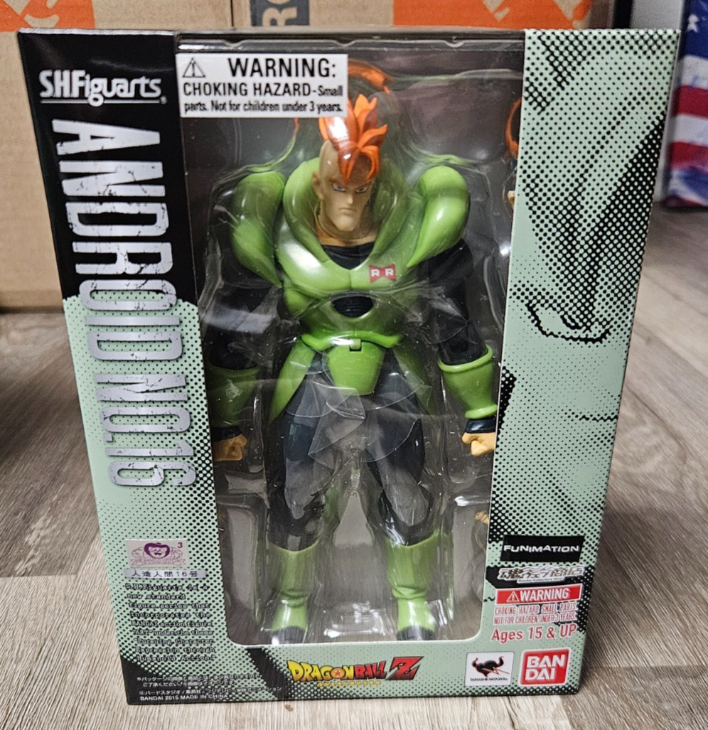 SH Figuarts BanDai Dragon Ball Z Android No. 16 1.0 Not Reissue Sealed 2015