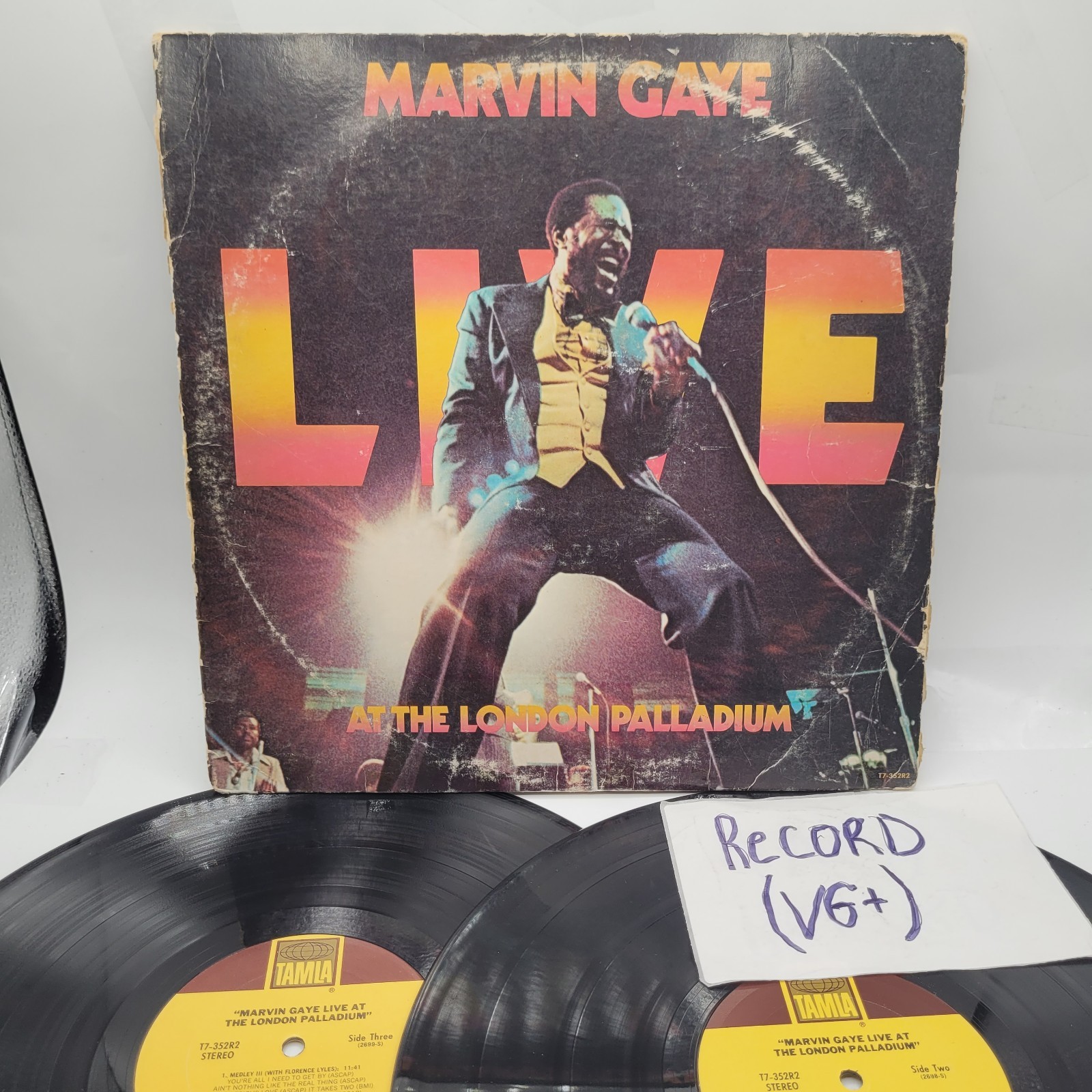 Marvin Gaye Live London Palladium 2LPS Record Vinyl Vintage VG+