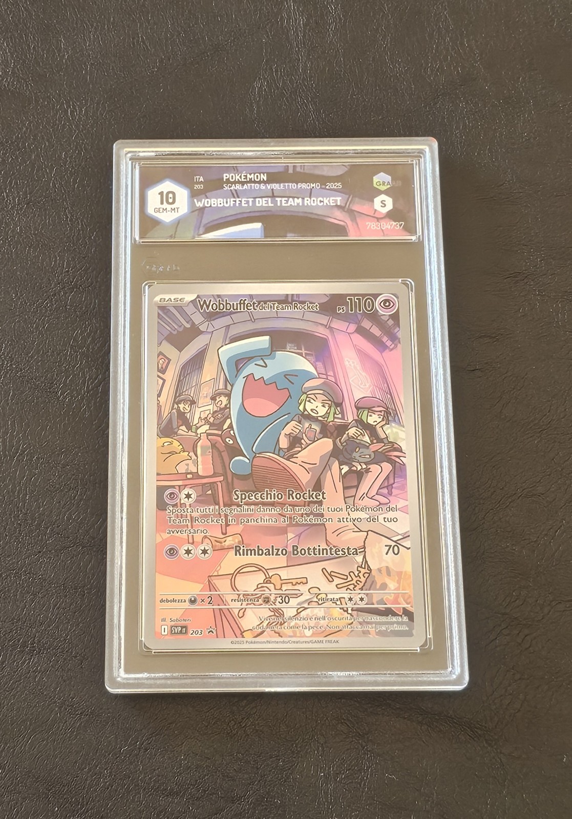 Wobbuffet del Team Rocket #203 GRAAD 10