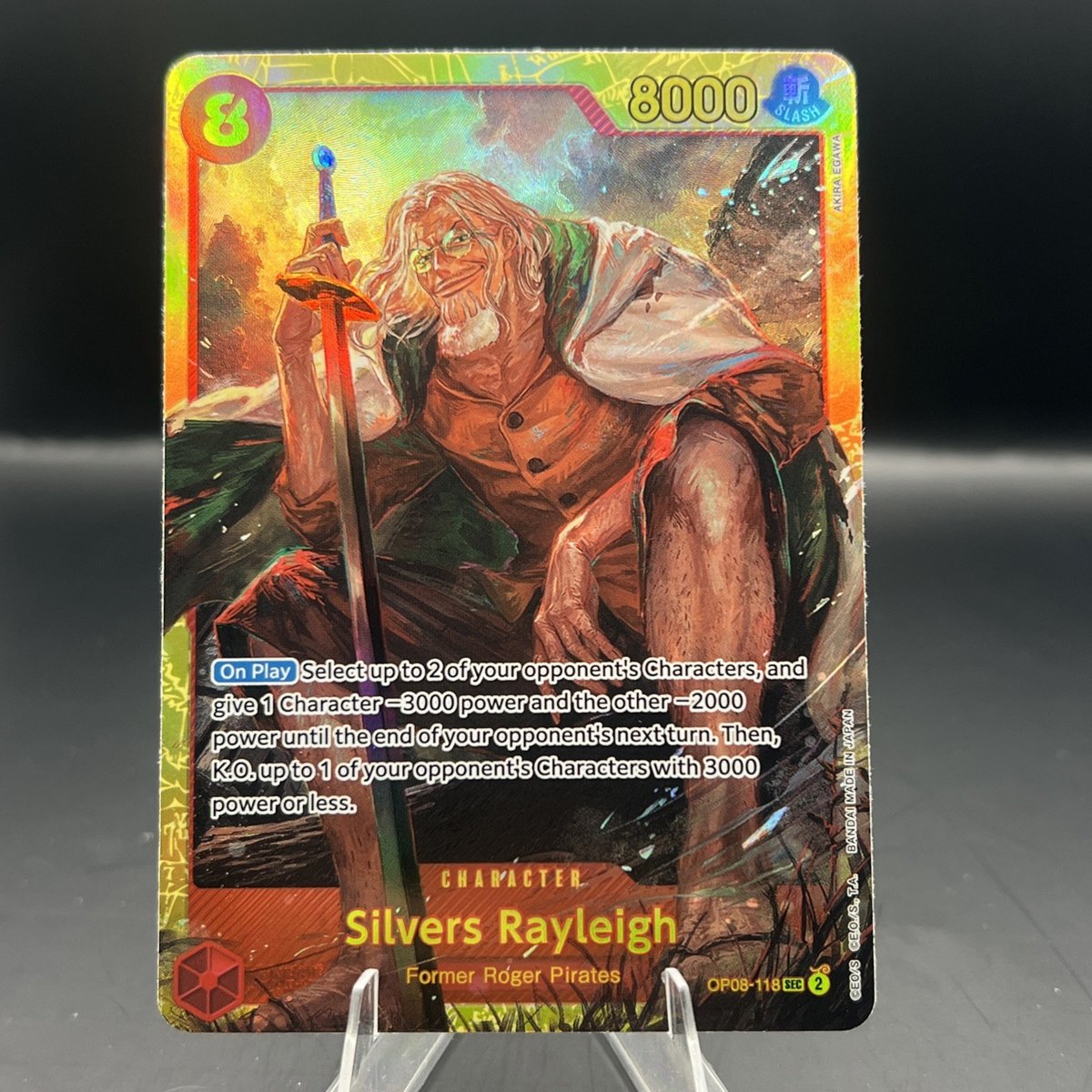 One Piece Former Roger Pirates 🔥 Silvers Rayleigh 🔥 SEC OP08-118 