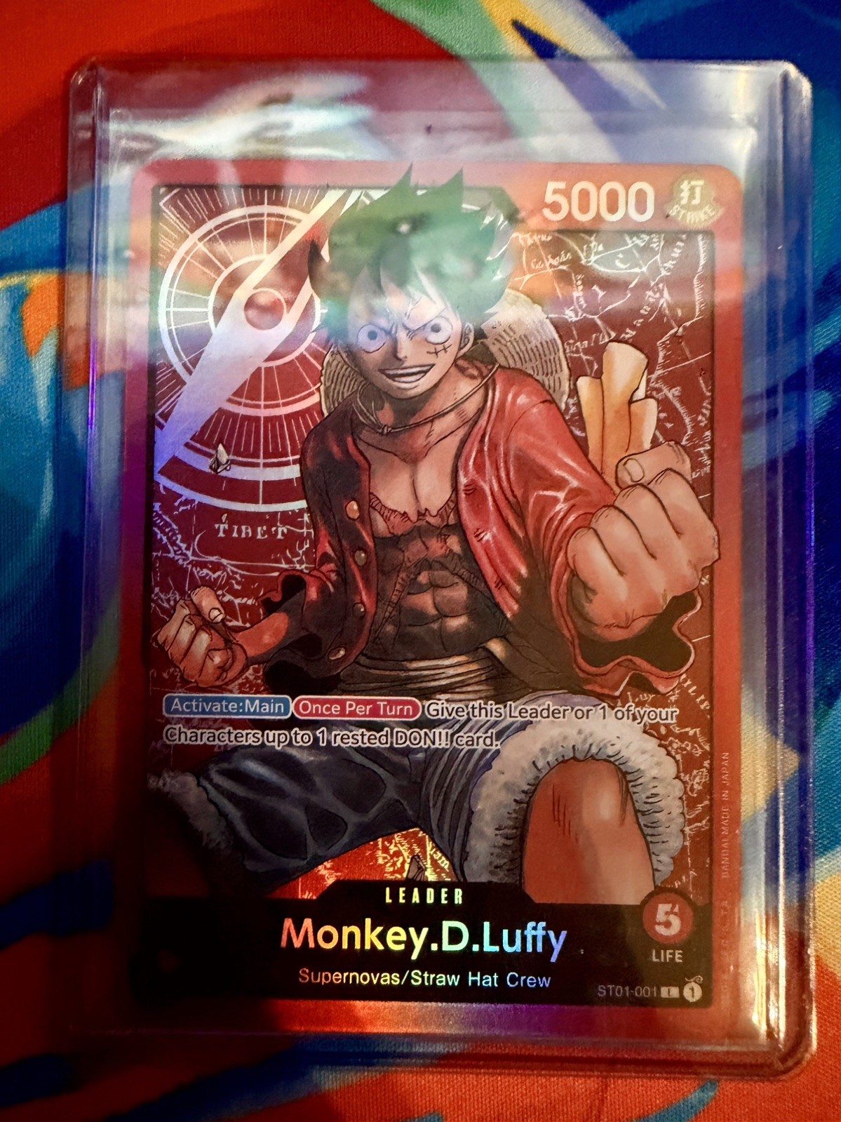 2022 One Piece Monkey.D.Luffy Foil Starter Leader ST01-001 
