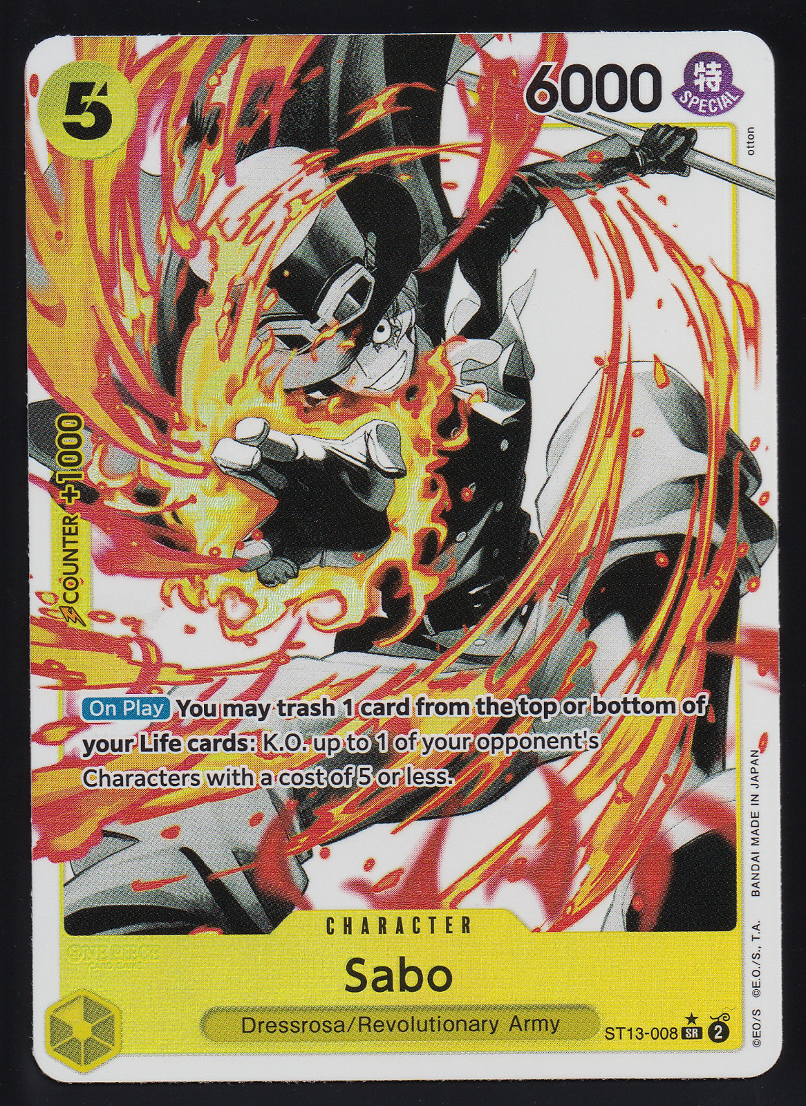 One Piece TCG ST13-008 Sabo Alt Art Parallelo Inglese