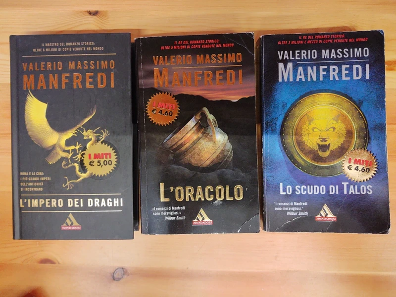 3 libri storici Valerio Massimo Manfredi