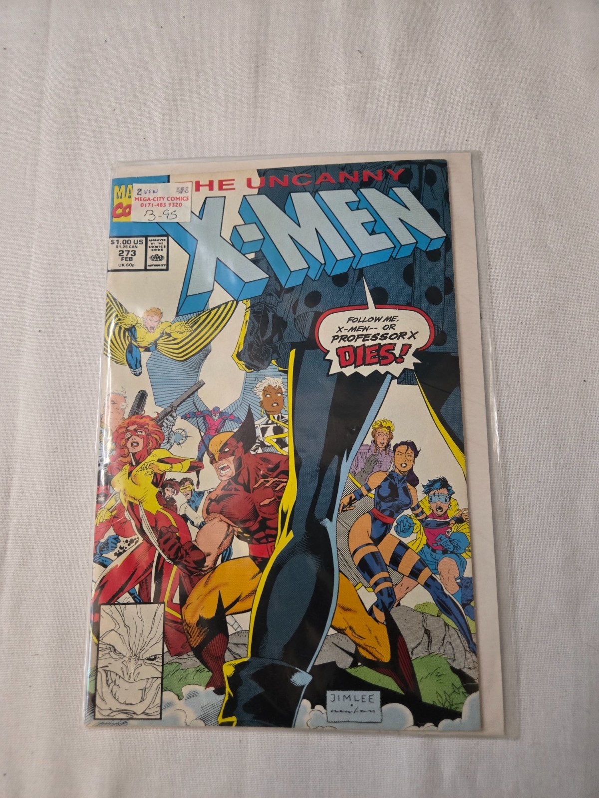 The Uncanny X-Men #273 February 1991 Marvel Comics Jim Lee Cover