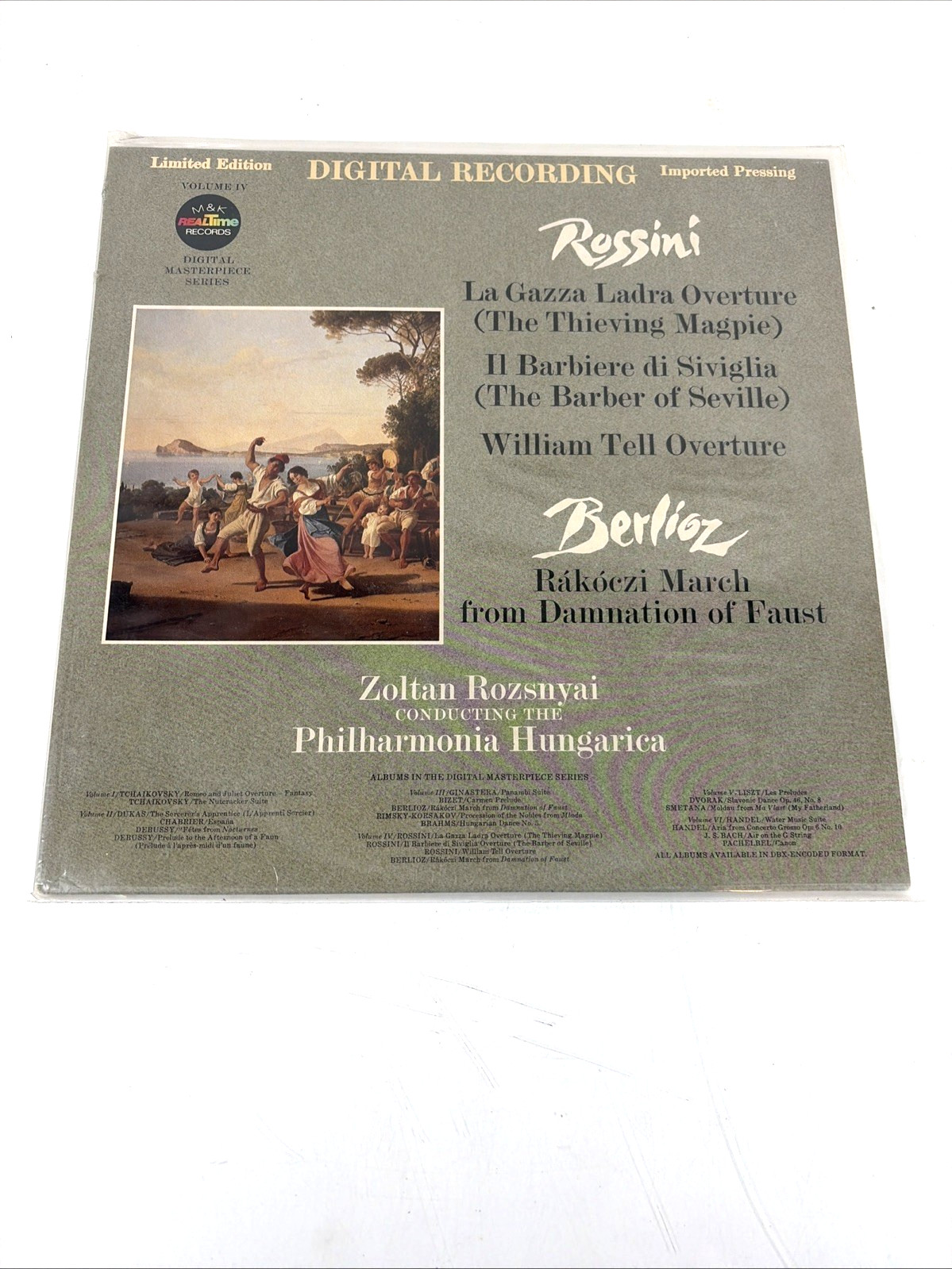 M&K RealTime RT-204 lp Rossini/Berlioz ZOLTAN ROZSNYAI ltd DIGITAL Vol 4